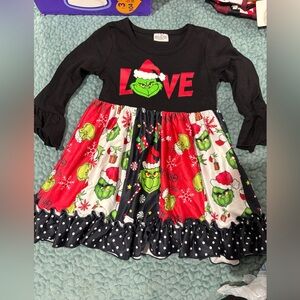 Festive Grinch Christmas Dress